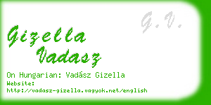 gizella vadasz business card